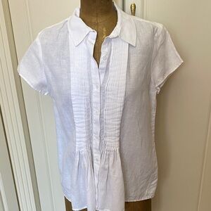 Talbots Crisp White Button-Down Blouse